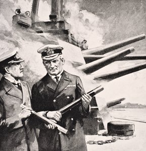Almirante da Frota Sir John Michael de Robeck, de &39;The War Illustrated Album deLuxe&39;, publicado em Londres, 1916 de English School